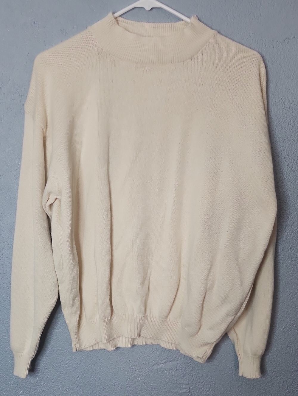 Orvis Cream Mock Neck Sweater